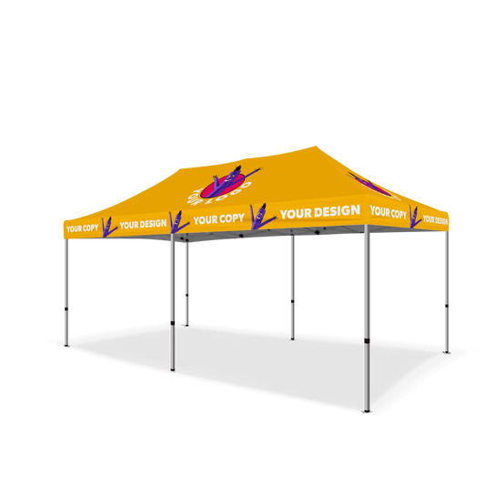 10x10 Custom Canopy Tent w/ Table Cover + Back & Side Walls