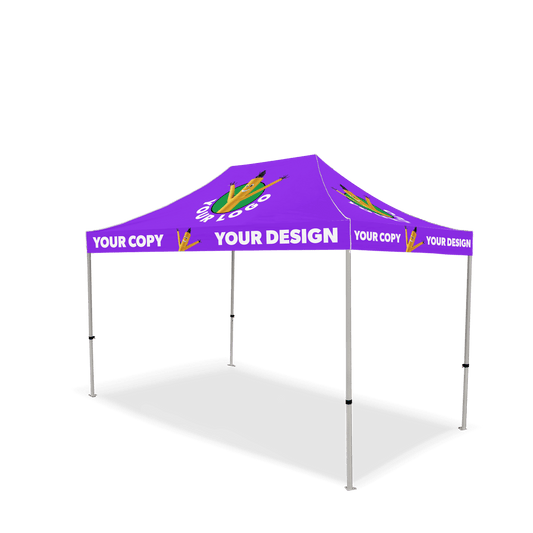 10x10 Custom Canopy Tent w/ Back Wall & Table Cover