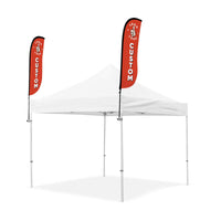 Pop Up Tent Dual Feather Flag Add-On Package 