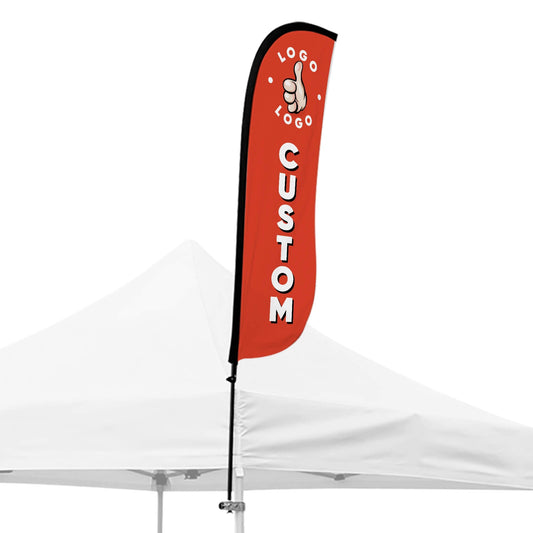 Pop Up Tent Dual Feather Flag Add-On Package 