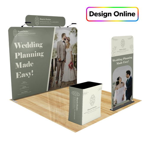 Tension Fabric Trade Show Display with Portable Banner