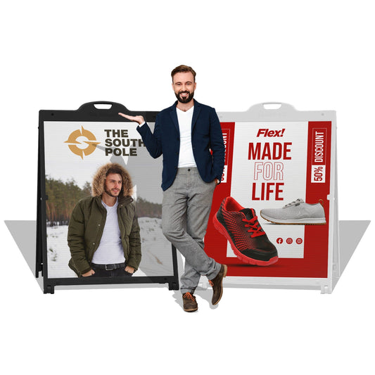 Custom Billboard Plastic A-Frame Sign 36in x 48in