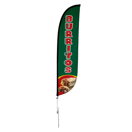 Burrito Feather Flag
