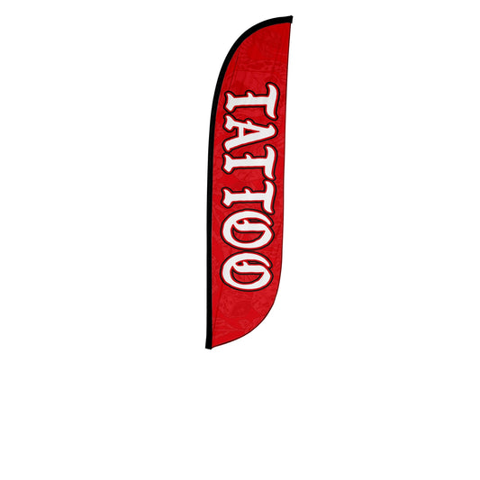 Tattoo Feather Flag - Red