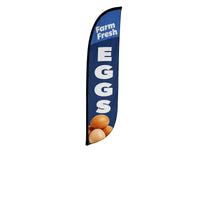 Farm Fresh Eggs Feather Flag