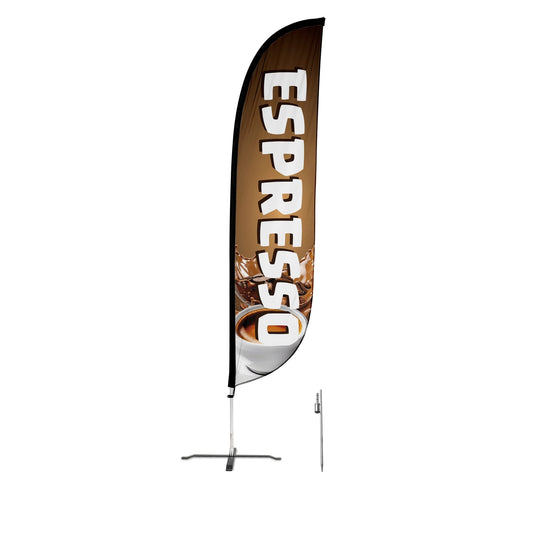 Espresso Feather Flag