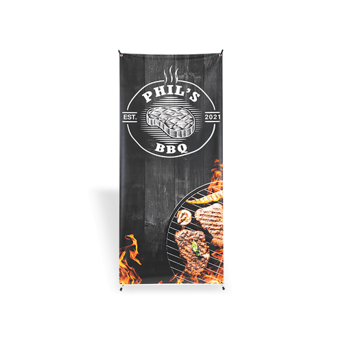 Custom X-Stand Display Banner
