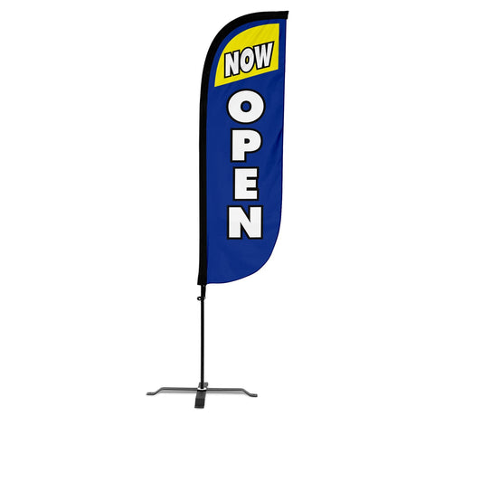 Now Open Feather Flag
