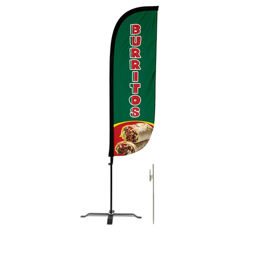Burrito Feather Flag