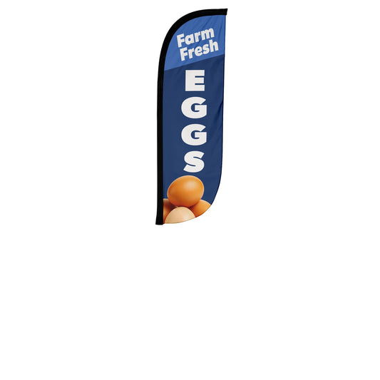 Farm Fresh Eggs Feather Flag