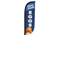 Farm Fresh Eggs Feather Flag