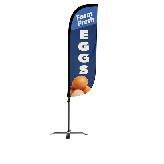 Farm Fresh Eggs Feather Flag
