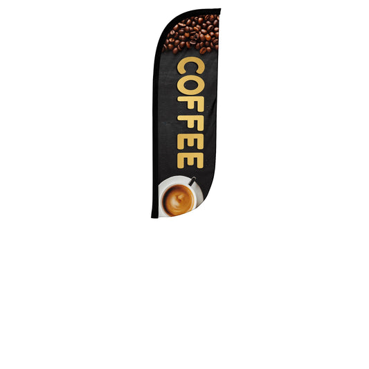 Coffee Feather Flag