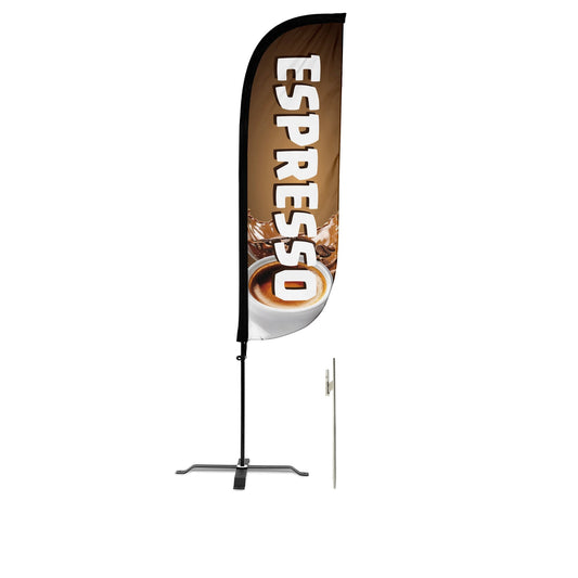 Espresso Feather Flag