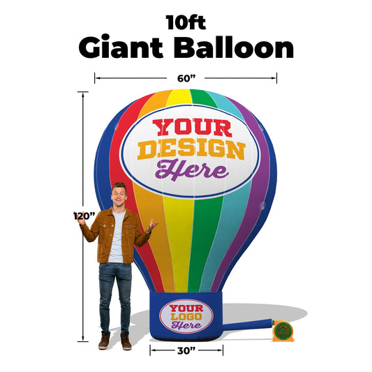 10ft Tall / Complete Set w/ Blower / No Banner