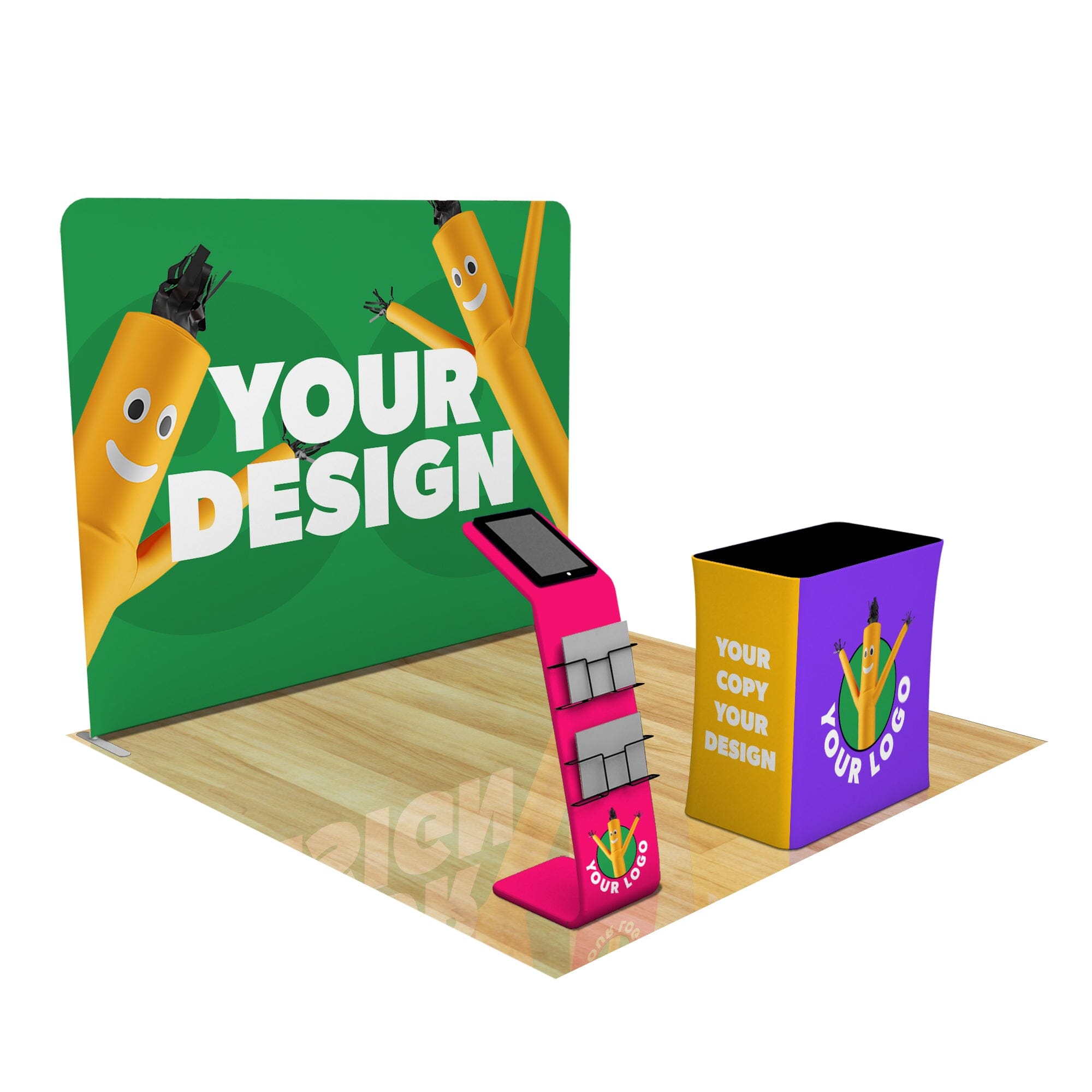 Fabric & Frame / + Media Stand + Podium / None