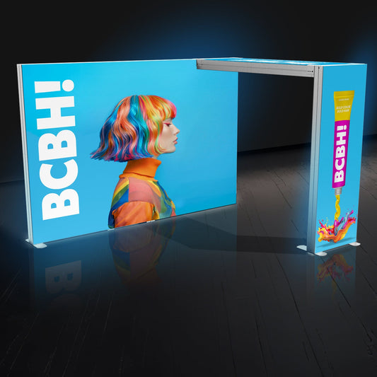 Backlit Trade Show Booth with Archway
