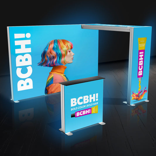 Backlit Trade Show Booth with Archway
