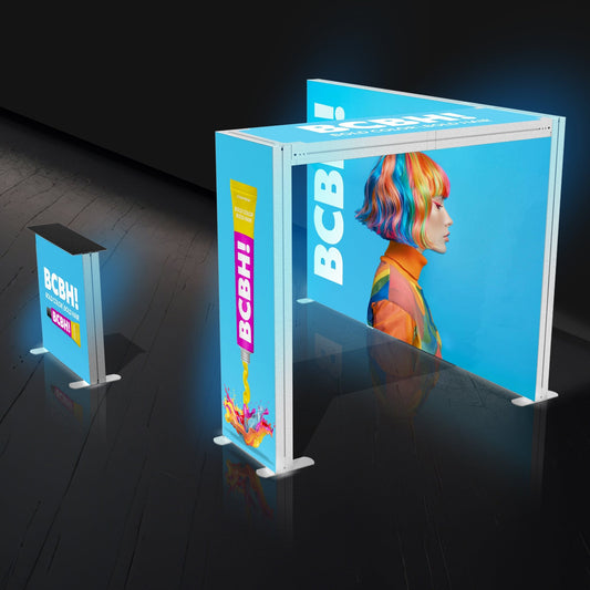 Backlit Trade Show Booth with Archway