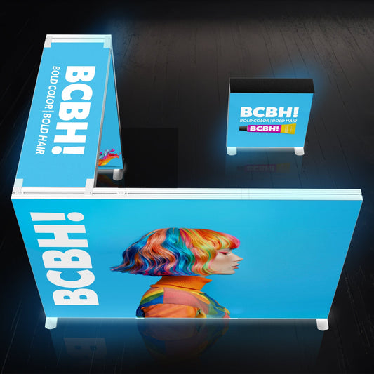 Backlit Trade Show Booth with Archway