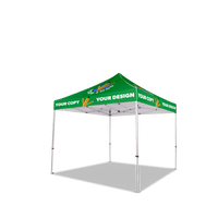10x10 Custom Canopy Tent w/ Back Wall
