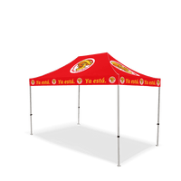 Custom Canopy Tent with Full Back & Half Side Walls