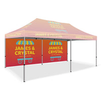 Custom Canopy Tent Full Back Wall