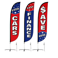 Auto Sales Feather Flag Bundle
