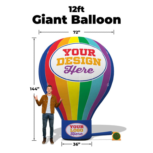 12ft Tall / Complete Set w/ Blower / No Banner
