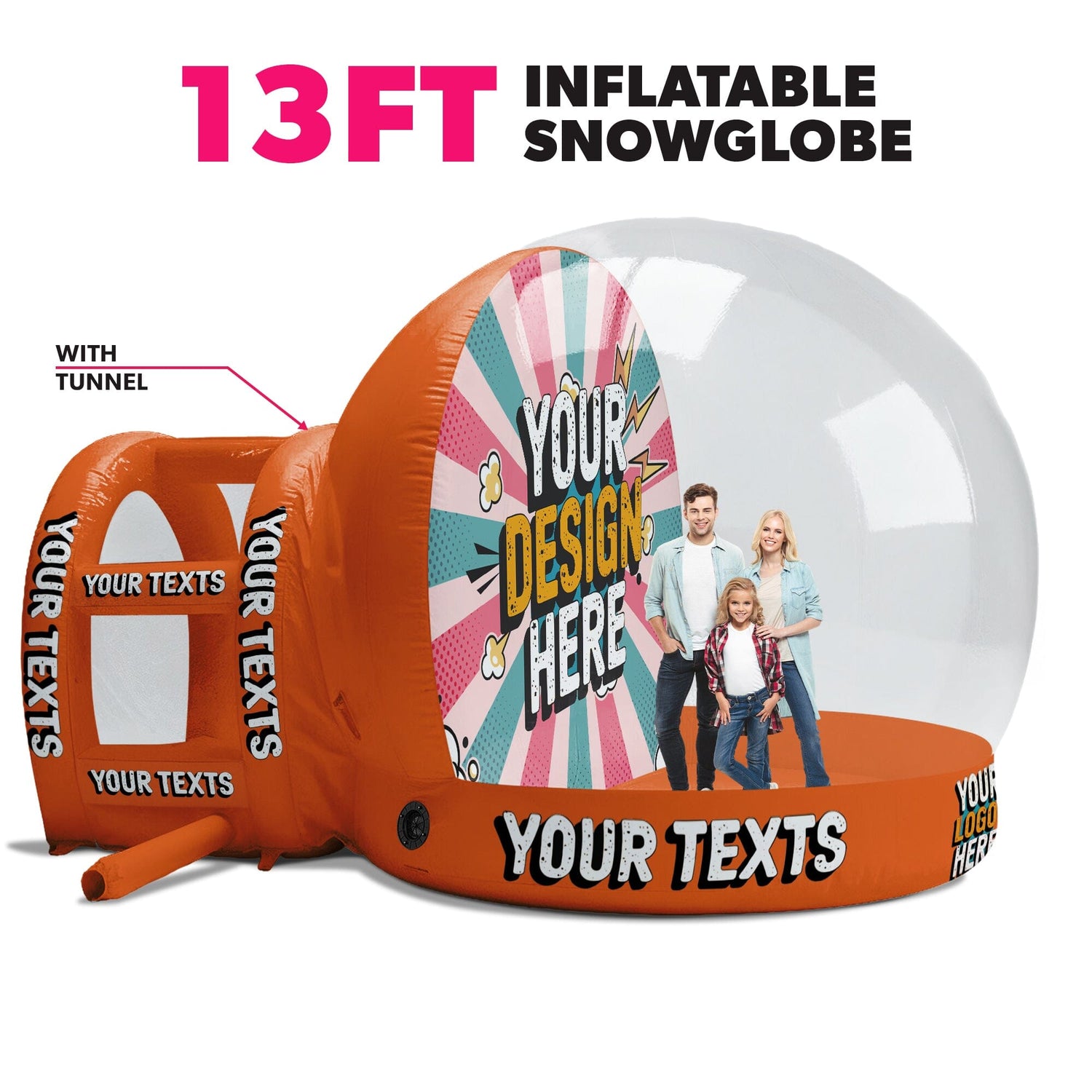 Orange / 13ft / + Add Tunnel