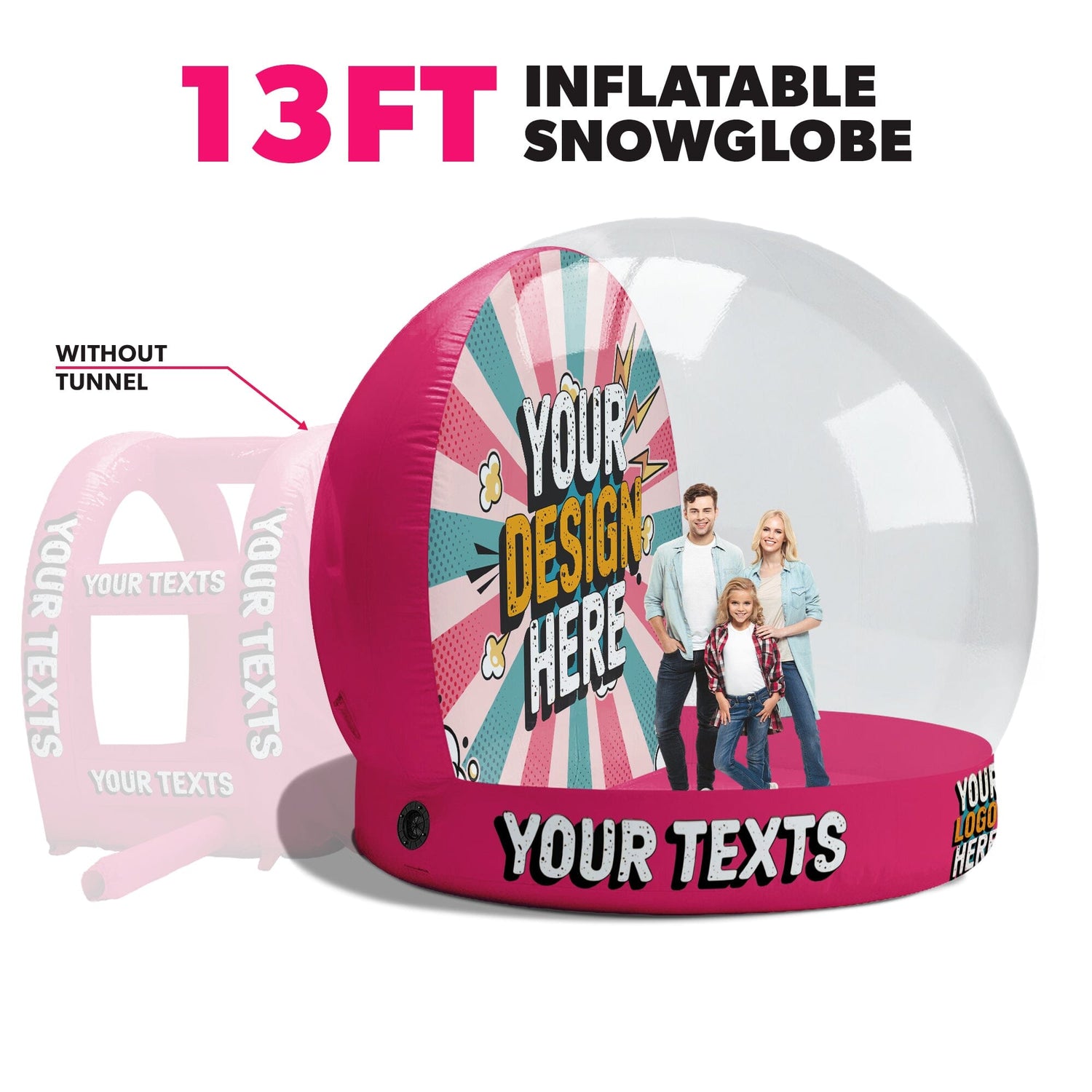 Pink / 13ft / No Tunnel