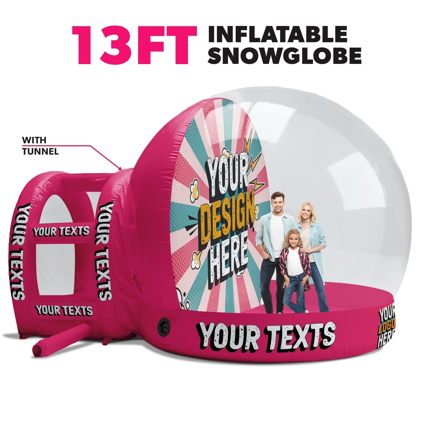 Pink / 13ft / + Add Tunnel