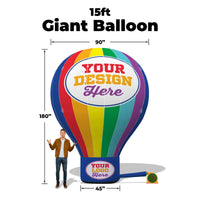15ft Tall / Complete Set w/ Blower / No Banner
