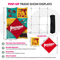 Custom Pop-Up Trade Show Display - (2x3 - 7 Panel)