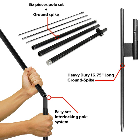 5ft Feather Flag Hardware
