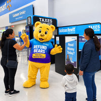Jackson Hewitt Refund Bear Fur Mascot Costume