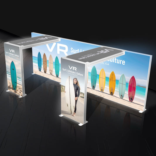 10x20 Backlit Trade Show Booth SEG Double Arch