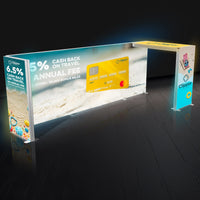Backlit Trade Show Booth SEG Archway & Partition