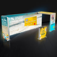 Backlit Trade Show Booth SEG Archway & Partition