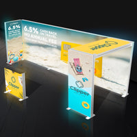 Backlit Trade Show Booth SEG Archway & Partition