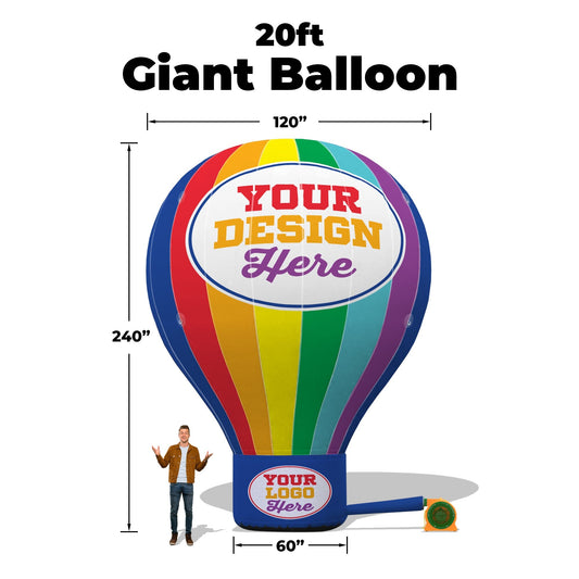 20ft Tall / Complete Set w/ Blower / No Banner
