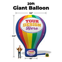20ft Tall / Complete Set w/ Blower / No Banner

