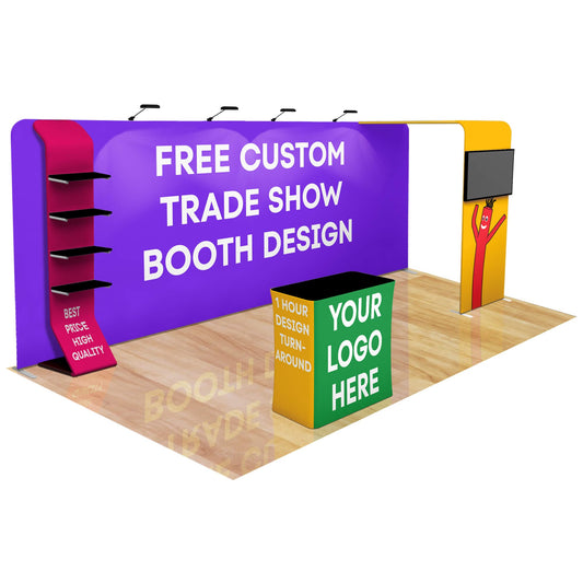 20ft Fastzip™ Custom Trade Show Booth 