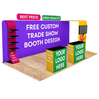 20ft Fastzip™ Custom Trade Show Booth 