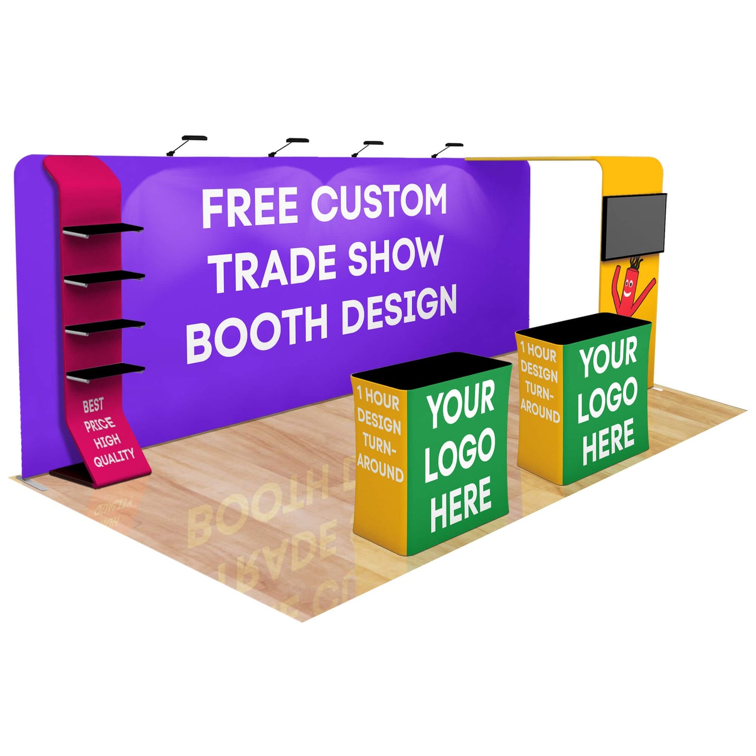 20ft Fastzip™ Custom Trade Show Booth 