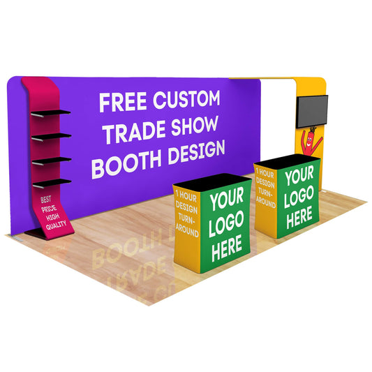 20ft Fastzip™ Custom Trade Show Booth 