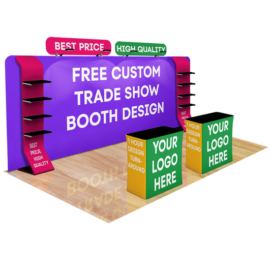 20ft Fastzip™ Custom Trade Show Booth 