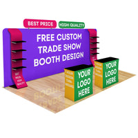 20ft Fastzip™ Custom Trade Show Booth 