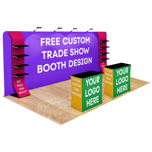 20ft Fastzip™ Custom Trade Show Booth 