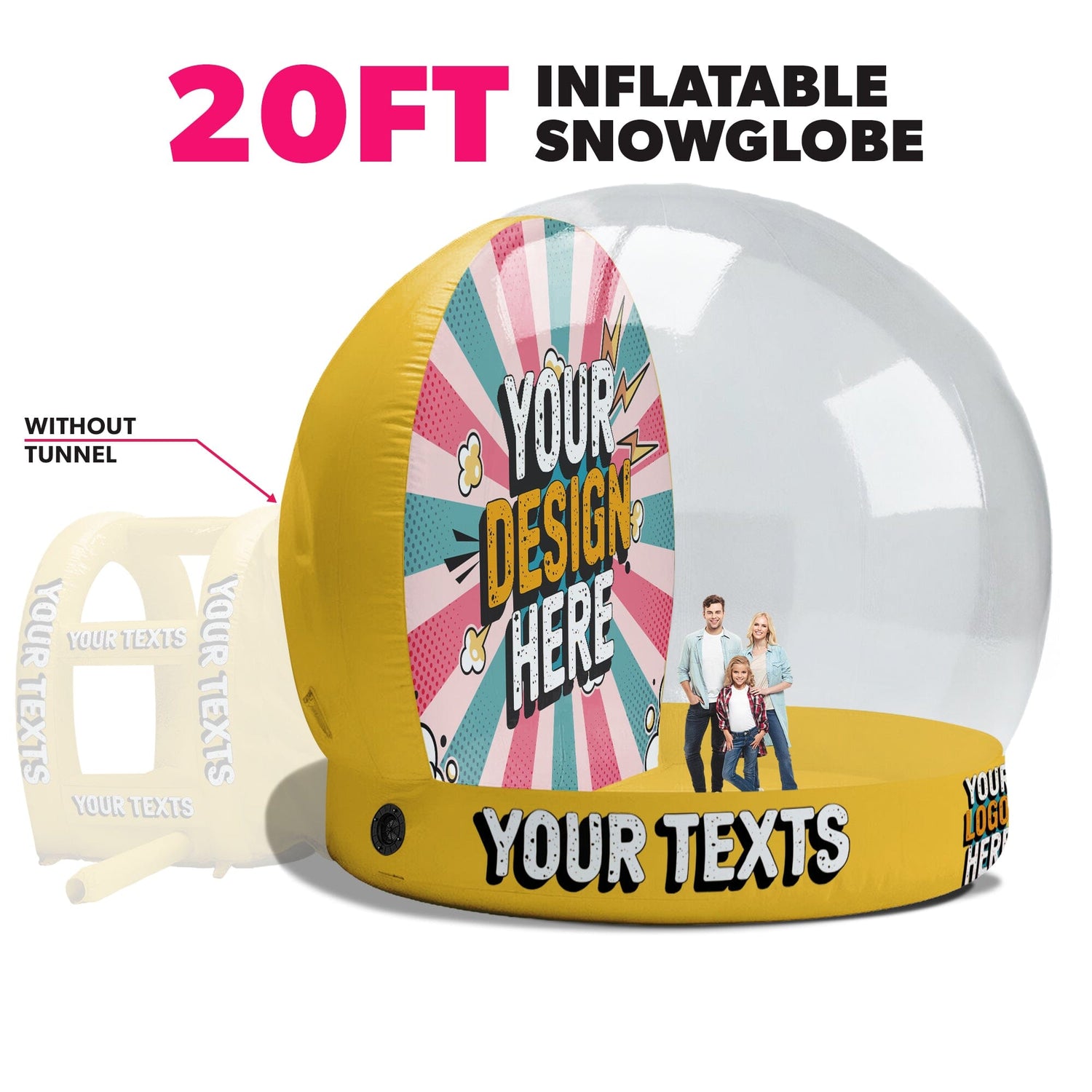 Yellow / 20ft / No Tunnel